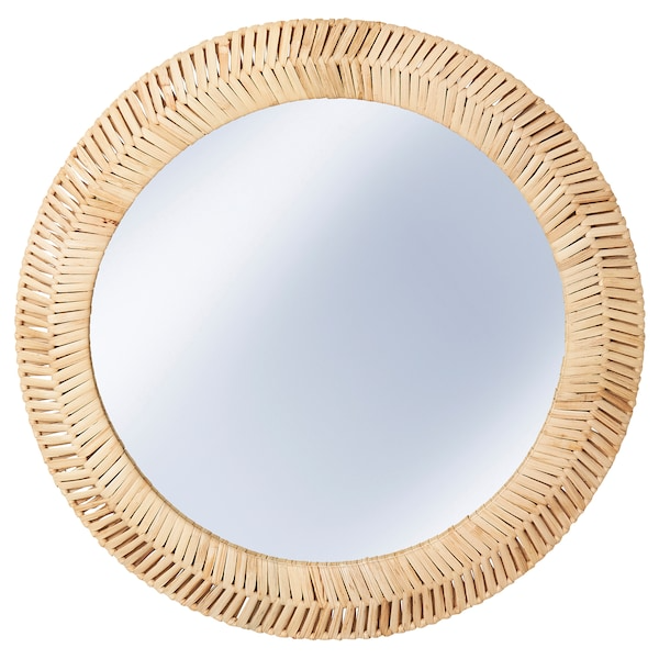 KAFFETRAD Mirror, rattan, 50 cm, 10545251