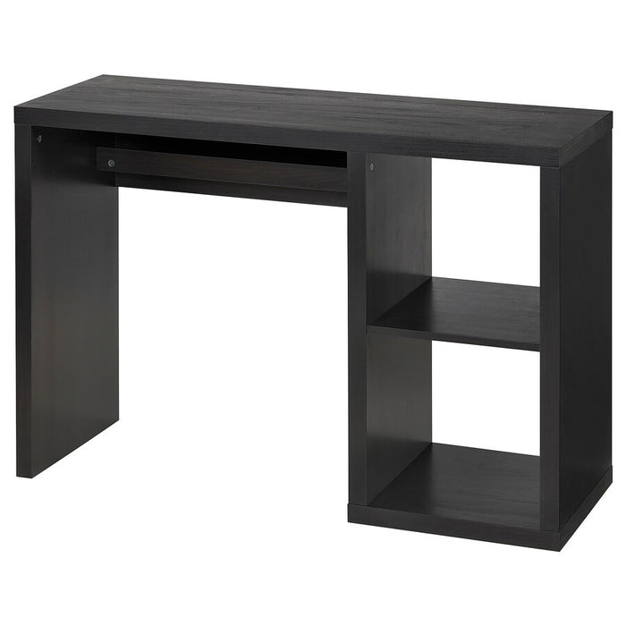 KALLAX Desk, black-brown, 111x39 cm, 20582441