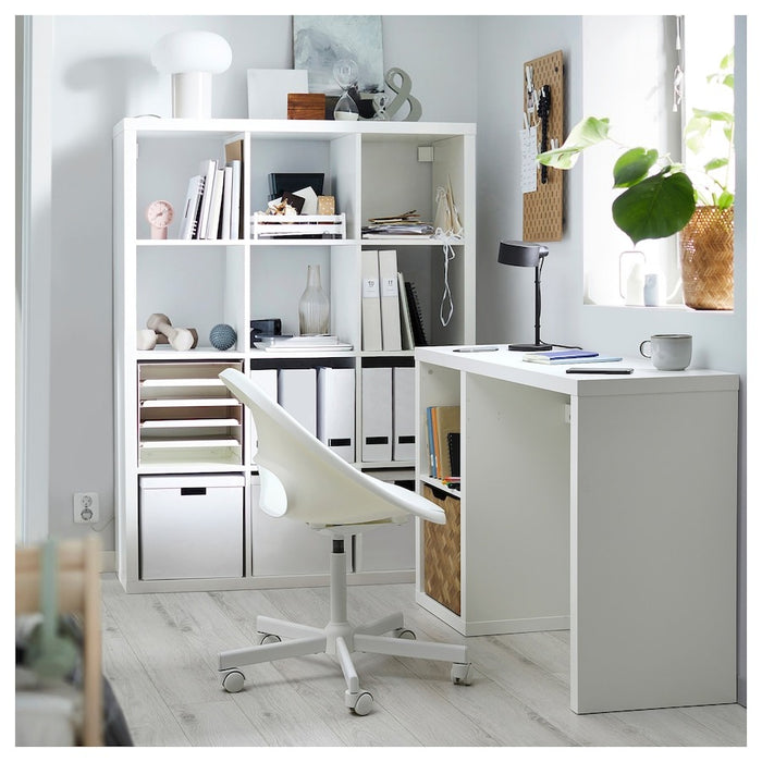 KALLAX Desk, white, 111x39 cm, 40582440