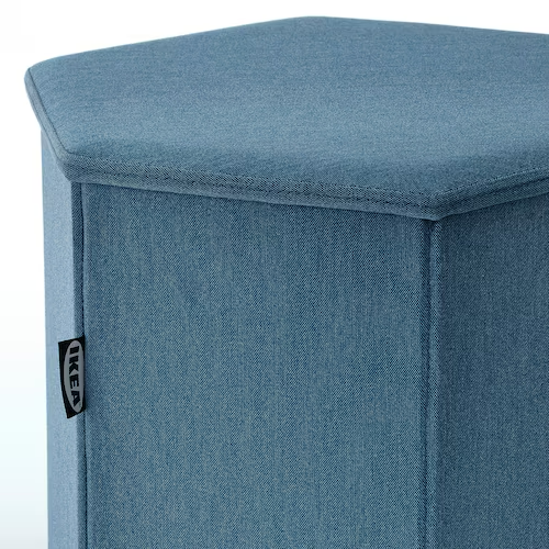 KJUGE Pouffe with storage, Knisa medium blue