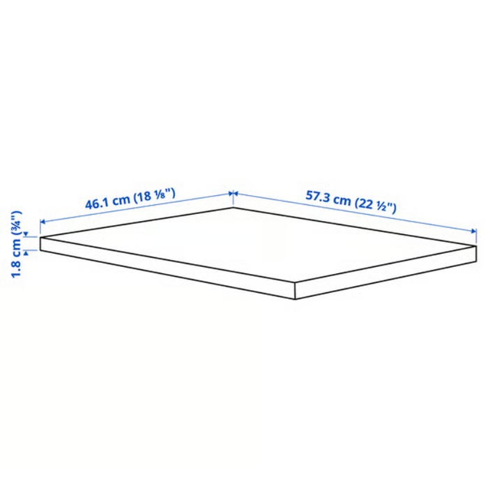 KOMPLEMENT Shelf, grey-beige, 50x58 cm, 40509044 (Pre-order)