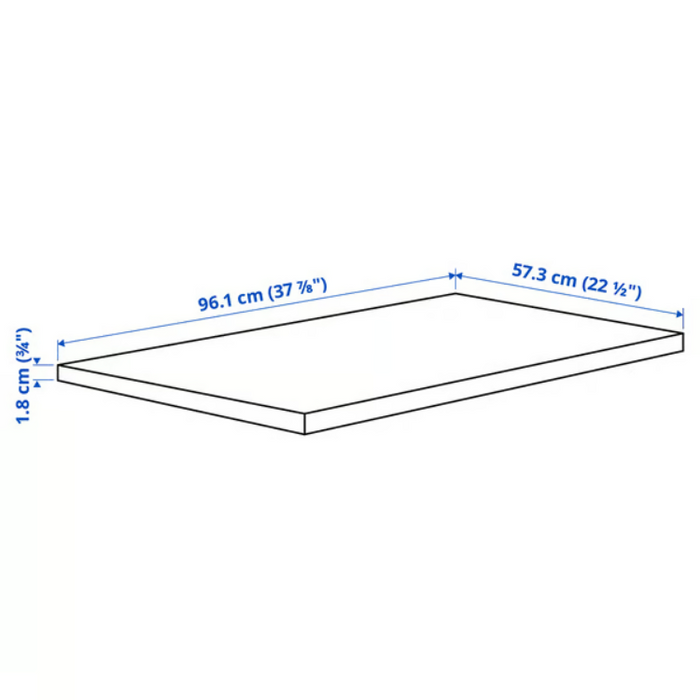 KOMPLEMENT Shelf, grey-beige, 100x58 cm, 00509041 (Pre-order)