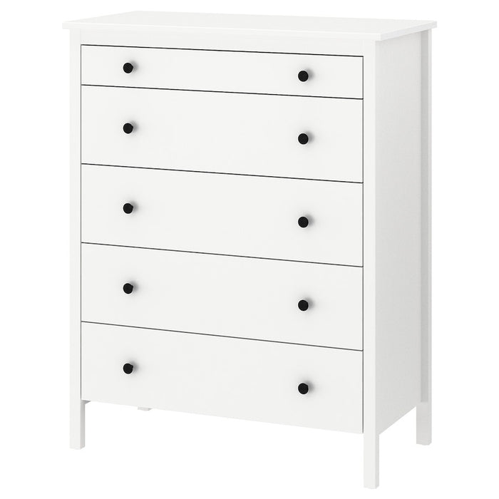 KOPPANG Chest of 5 drawers, white, 90x114 cm, 70373261