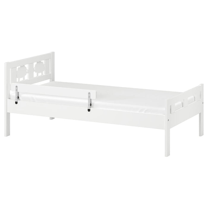 KRITTER Bed frame with slatted bed base, white, 70x160 cm, 39240344