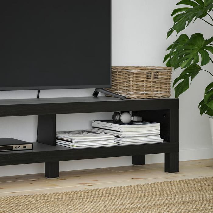 LACK TV bench, black-brown, 120x35x36 cm, 80498939
