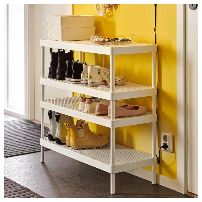 MACKAPAR shoe rack, white, 78x32x40 cm