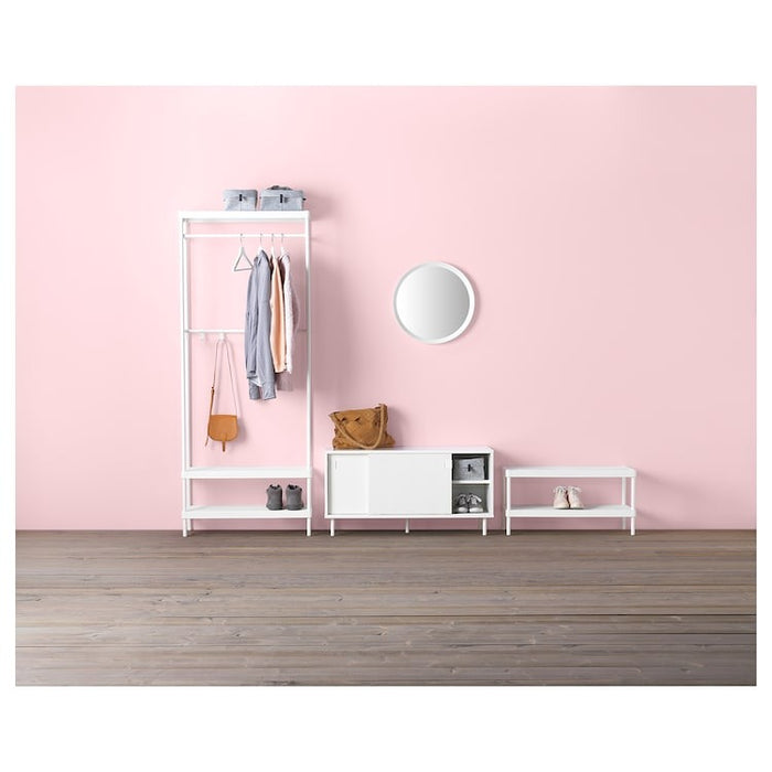 MACKAPAR shoe rack, white, 78x32x40 cm