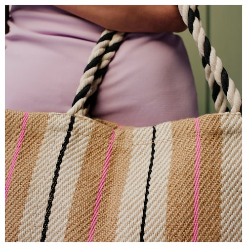 MAVINN Bag, handmade/striped natural