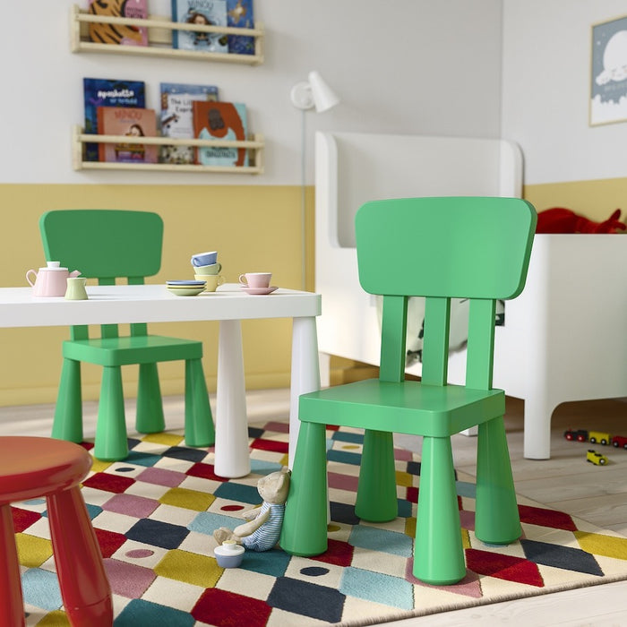 MAMMUT Children's chair, in/outdoor/bright green, 40581983