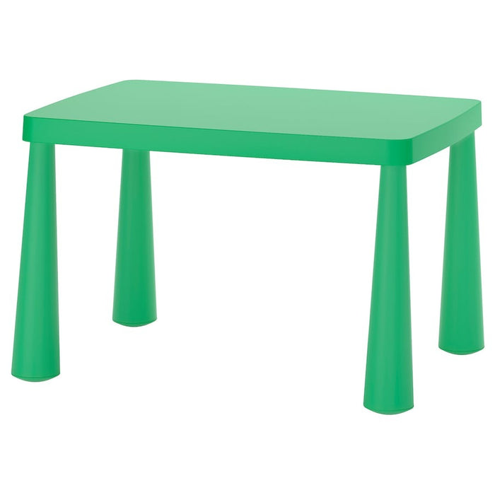 MAMMUT Children's table, in/outdoor bright green 77x55 cm, 30581993