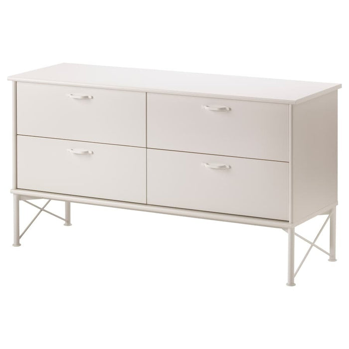 MUSKEN Chest of 4 drawers, white, 118x65 cm, 20378685