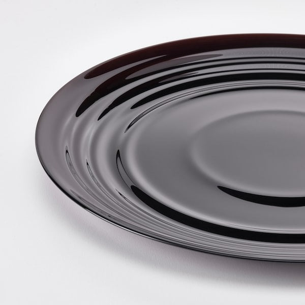 NATBARB Plate, black, 24 cm