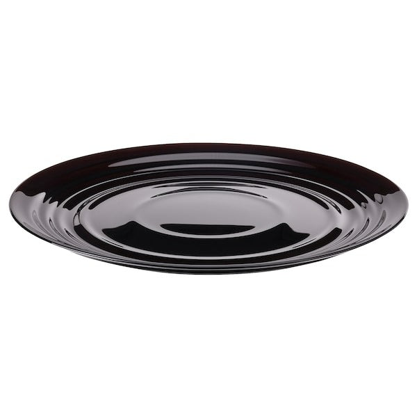 NATBARB Plate, black, 24 cm