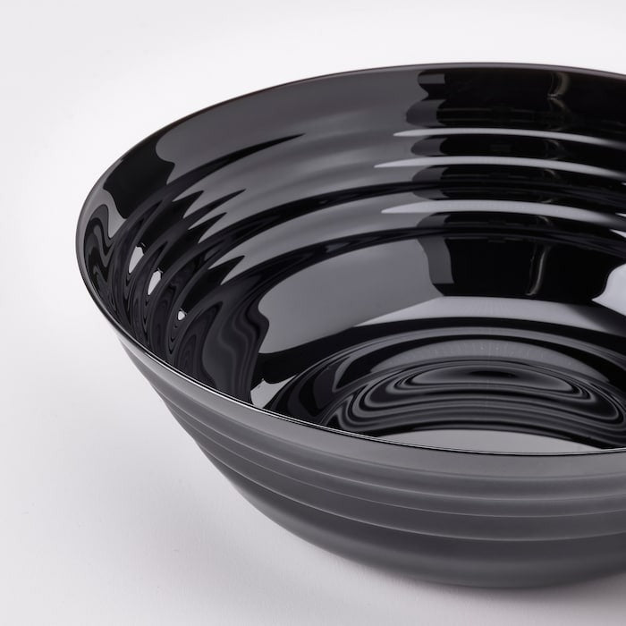 NATBARB Serving bowl, black, 22 cm