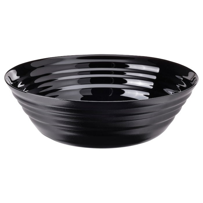 NATBARB Serving bowl, black, 22 cm