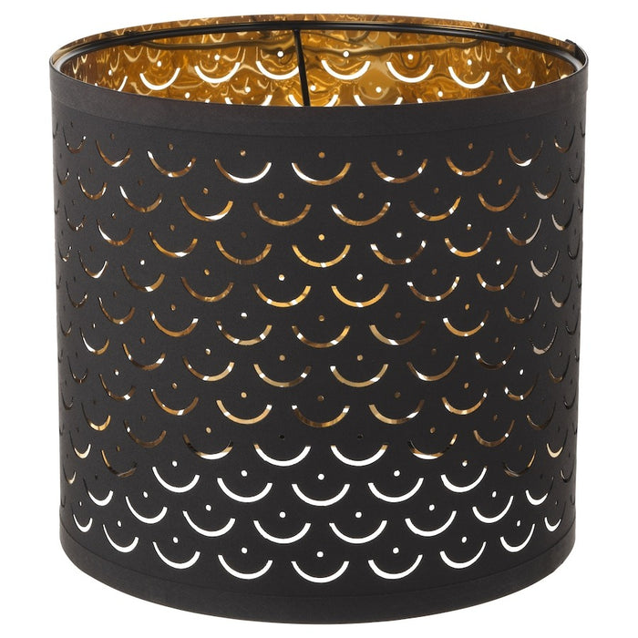 NYMO Lamp shade, black/brass-colour 24 cm