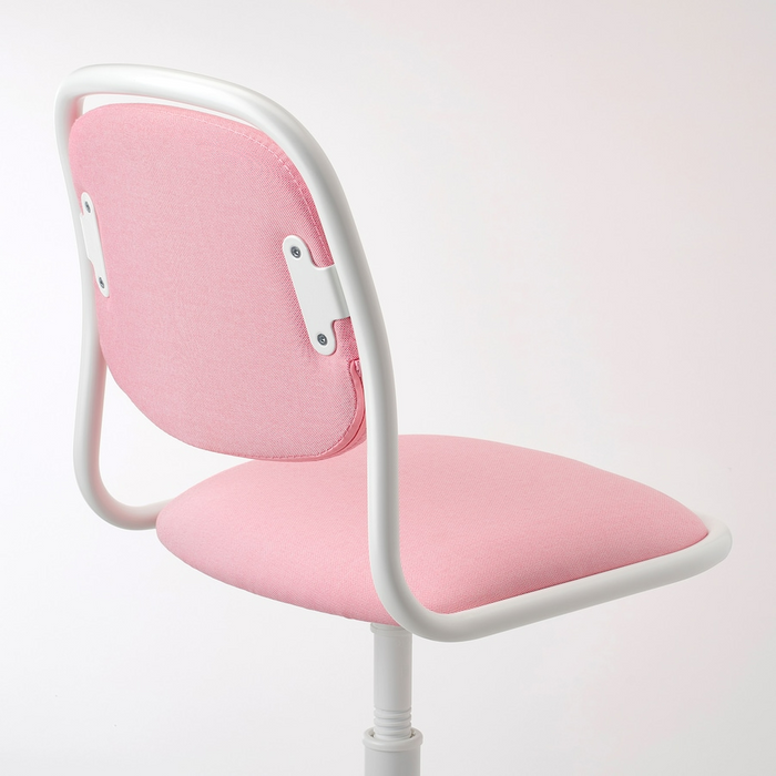 ORFJALL Children's desk chair, white/Vissle pink