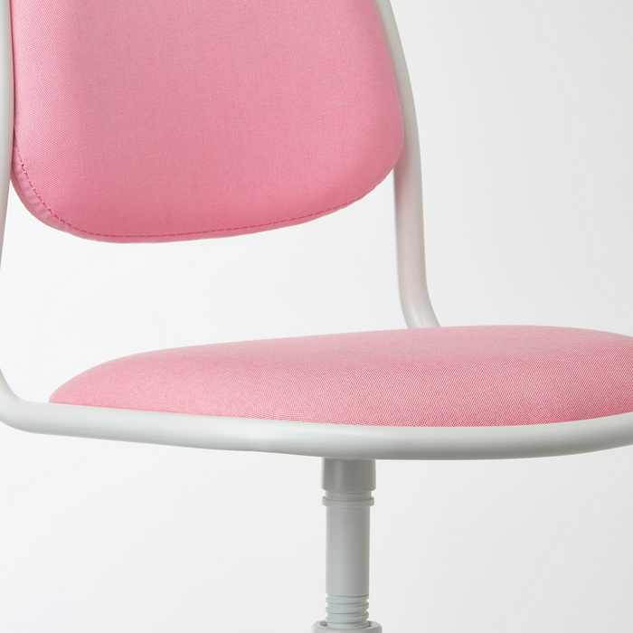 ORFJALL Children's desk chair, white/Vissle pink