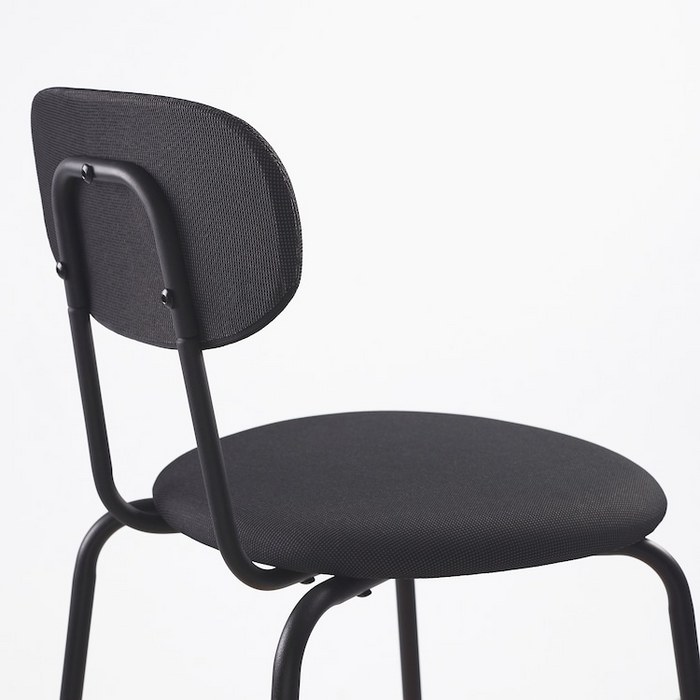 OSTANO Chair, black Renmarn/dark grey, 00545360