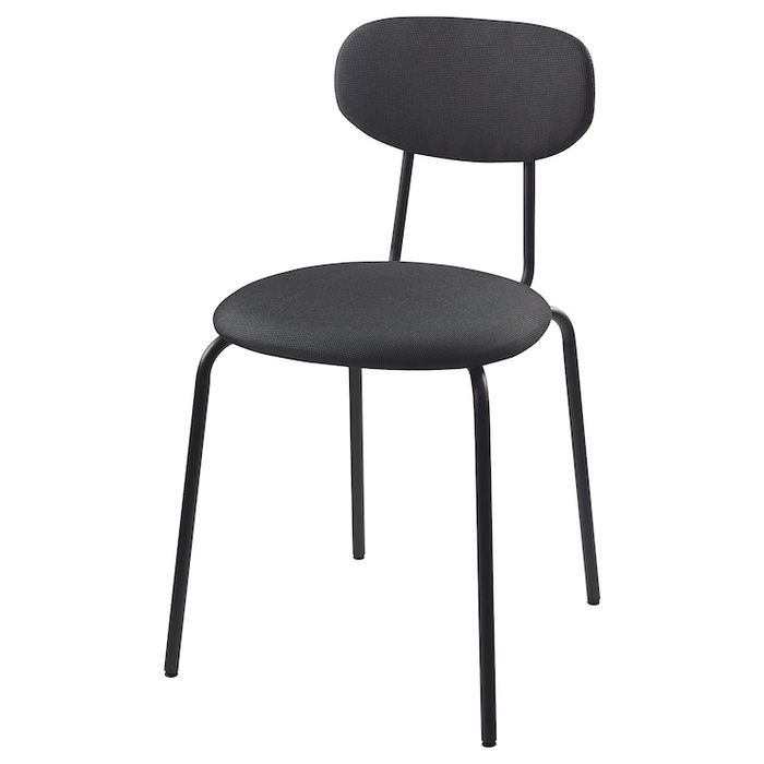 OSTANO Chair, black Renmarn/dark grey, 00545360