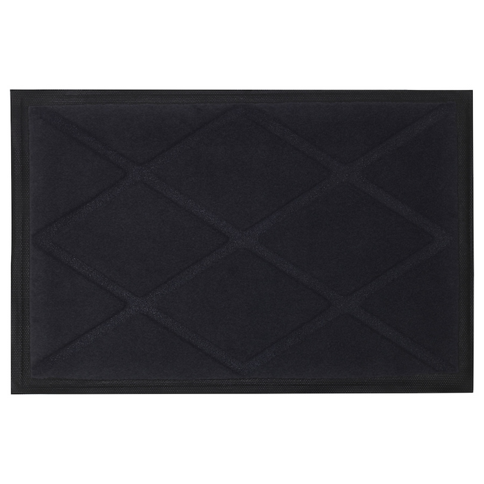 OKSBY Door mat, grey, 40x60 cm, 40392082