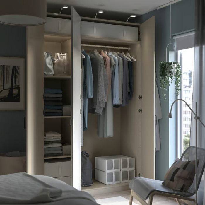 PAX Wardrobe frame, grey-beige, 50x58x236 cm, 50509029 (Pre-order)