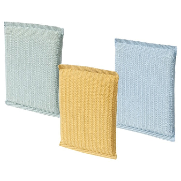 PEPPRIG Scrubbing pad, green blue/yellow