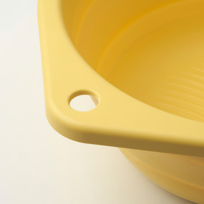 PEPPRIG Wash-tub, foldable/yellow, 27 cm, 40567722