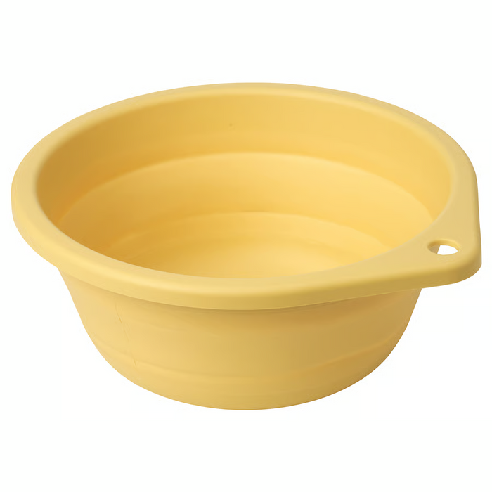 PEPPRIG Wash-tub, foldable/yellow, 27 cm, 40567722