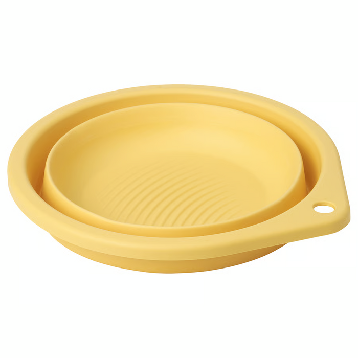 PEPPRIG Wash-tub, foldable/yellow, 27 cm, 40567722