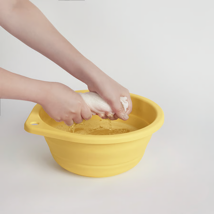 PEPPRIG Wash-tub, foldable/yellow, 27 cm, 40567722