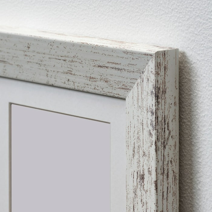 PLOMMONTRAD Frame, white stained pine effect, 13x18 cm