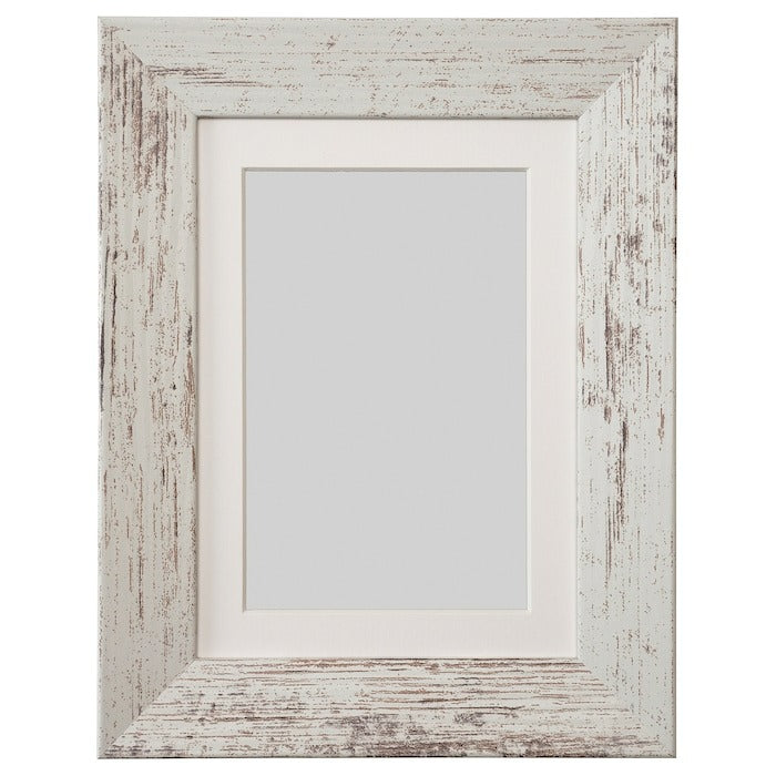 PLOMMONTRAD Frame, white stained pine effect, 13x18 cm