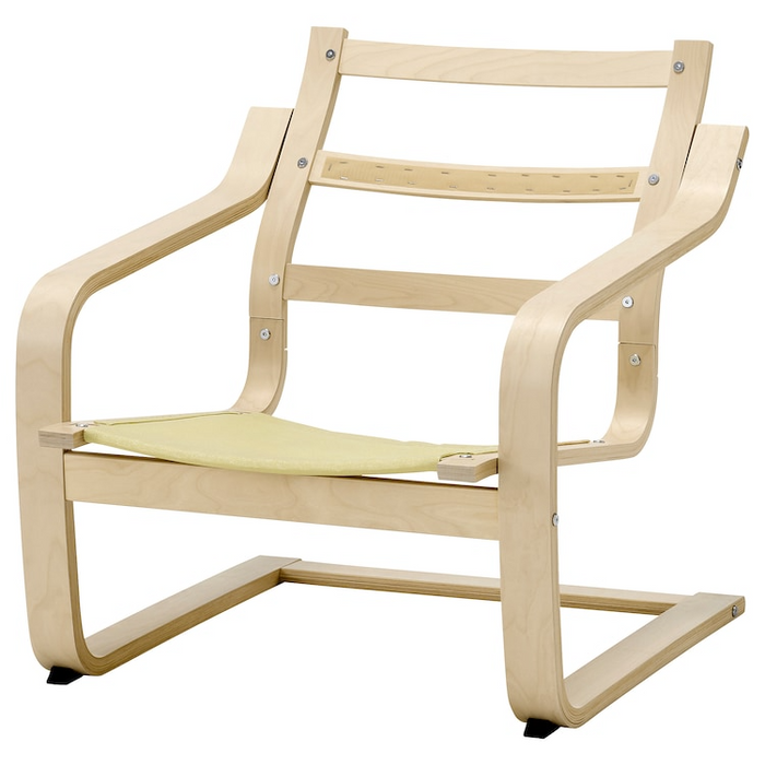 POANG Armchair frame with low back, birch veneer, 80582198