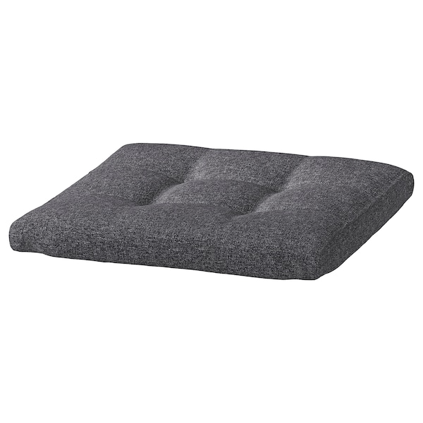 POANG Footstool cushion, Gunnared dark grey, 55x50 cm, 50560541