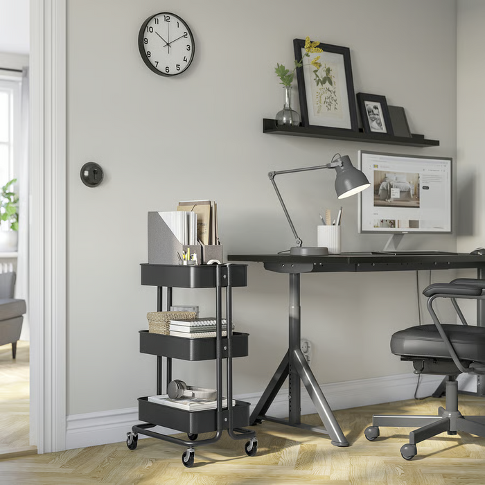 RASKOG Trolley, black, 35x45x77 cm, 60586786