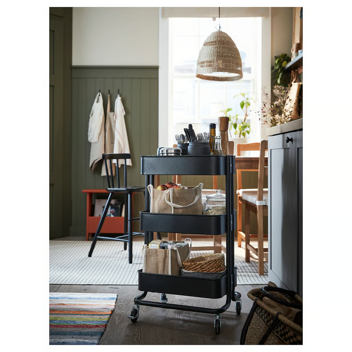 RASKOG Trolley, black, 35x45x77 cm, 60586786