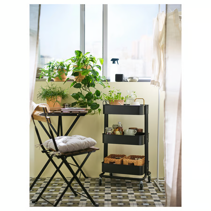 RASKOG Trolley, black, 35x45x77 cm, 60586786
