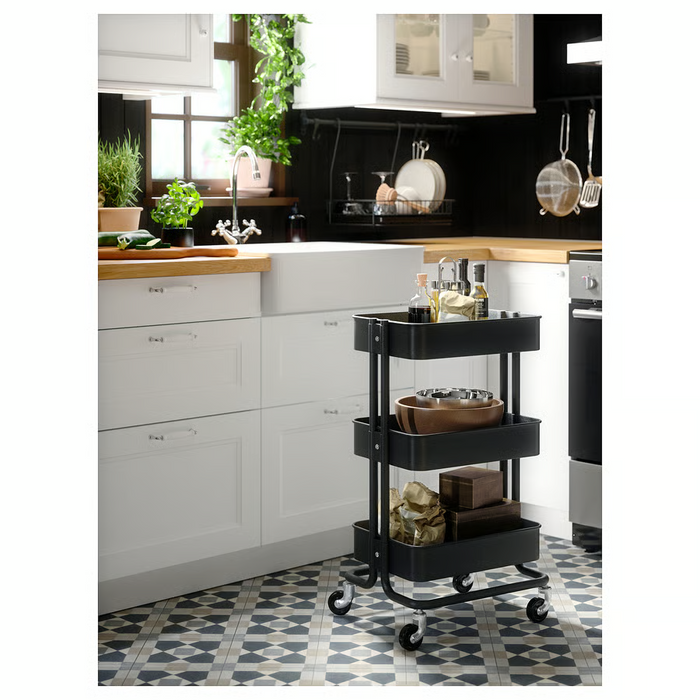 RASKOG Trolley, black, 35x45x77 cm, 60586786