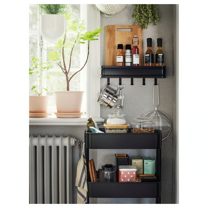 RASKOG Trolley, black, 35x45x77 cm, 60586786