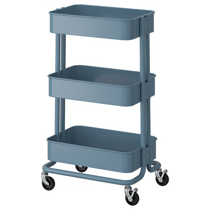 RASKOG Trolley, grey-blue, 35x45x77 cm, 40586787