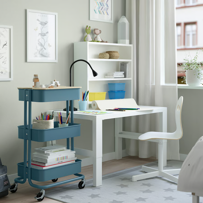RASKOG Trolley, grey-blue, 35x45x77 cm, 40586787