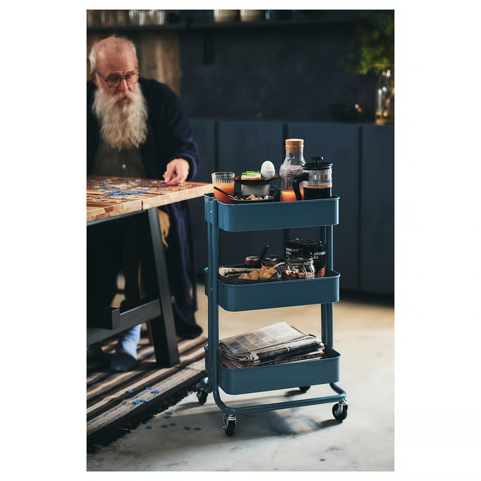 RASKOG Trolley, grey-blue, 35x45x77 cm, 40586787