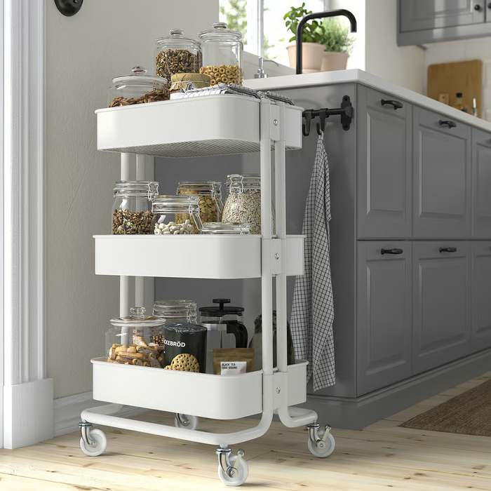 RASKOG trolley 35x45x77 cm white, 20586788