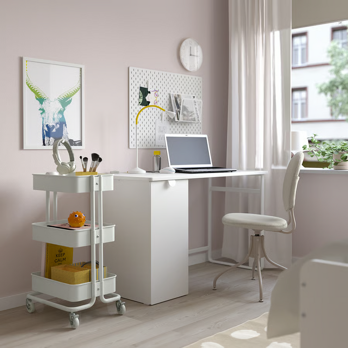 RASKOG trolley 35x45x77 cm white, 20586788