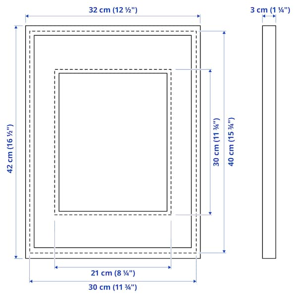 RODALM Frame, black, 30x40 cm, 60550056