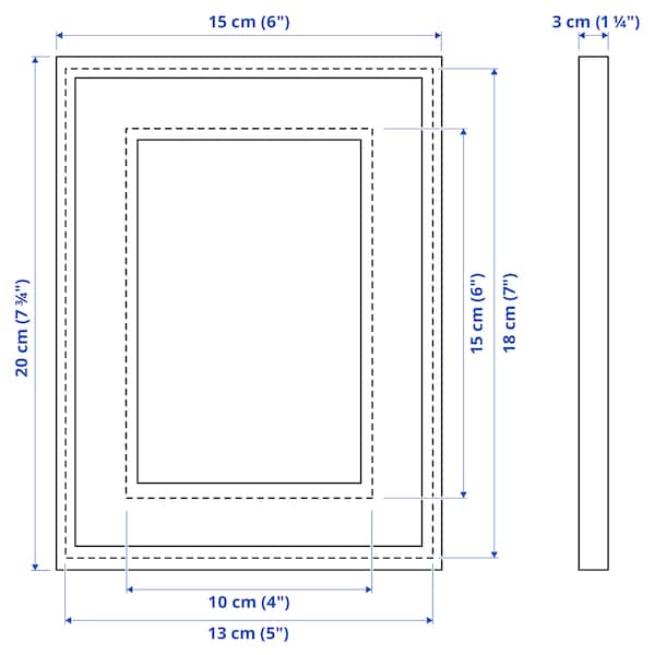 RODALM Frame, oak effect, 13x18 cm, 90566391