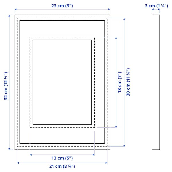 RODALM Frame, oak effect, 21x30 cm, 30566394