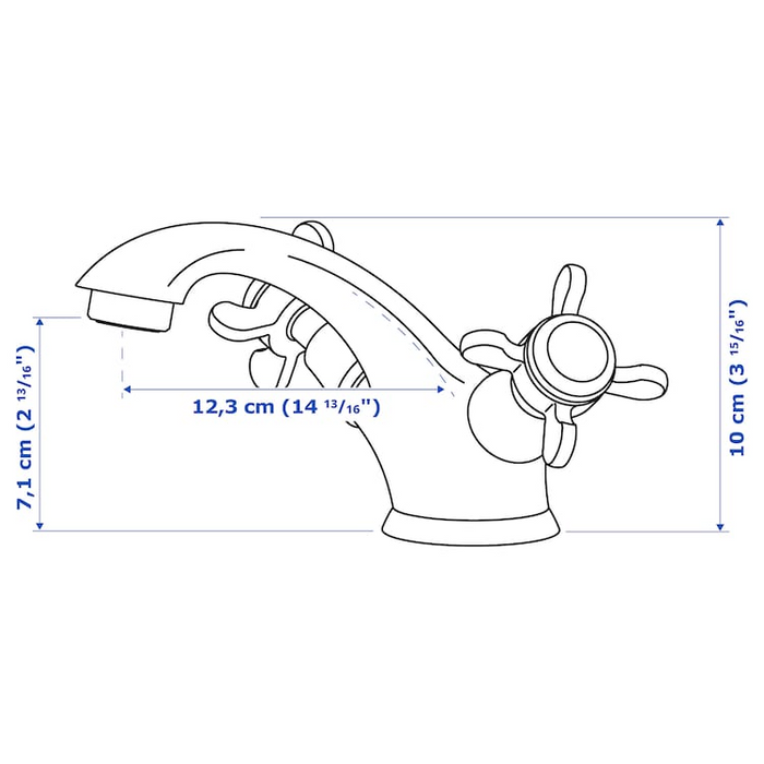 RUNSKAR Faucet, chrome plated, 30262123