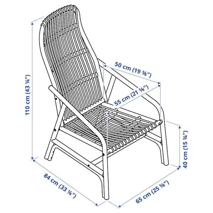 SALNO / GRYTTOM Armchair with cushion, 39534412